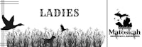 a black and white image of ladies and birds in the grass