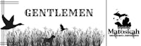 a black and white image with the words gentlemen